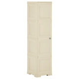 Plastic Cabinet 40x43x164 cm Wood Design Angora White