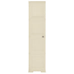 Plastic Cabinet 40x43x164 cm Wood Design Angora White