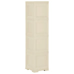 Plastic Cabinet 40x43x164 cm Wood Design Angora White