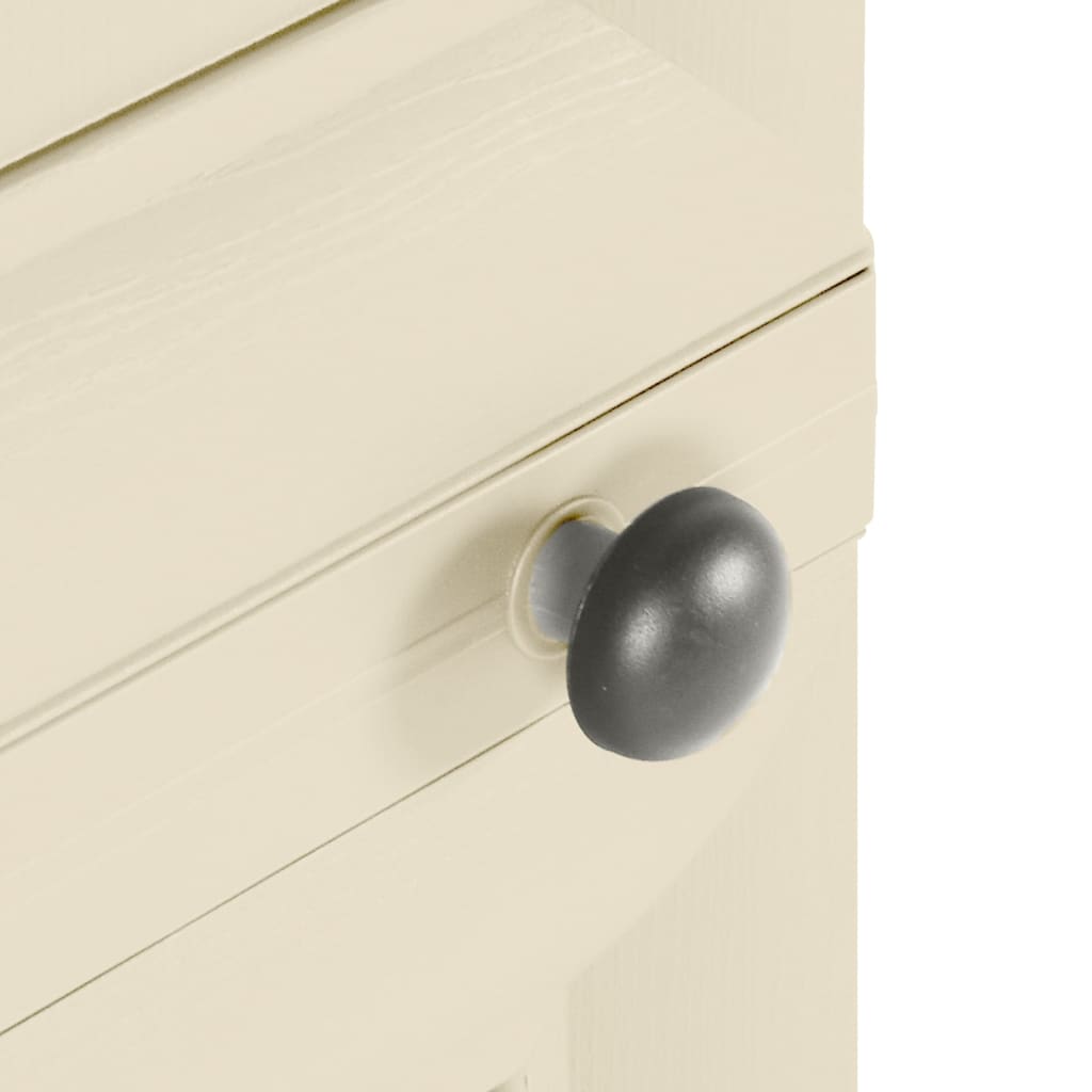 Plastic Cabinet 40x43x164 cm Wood Design Angora White