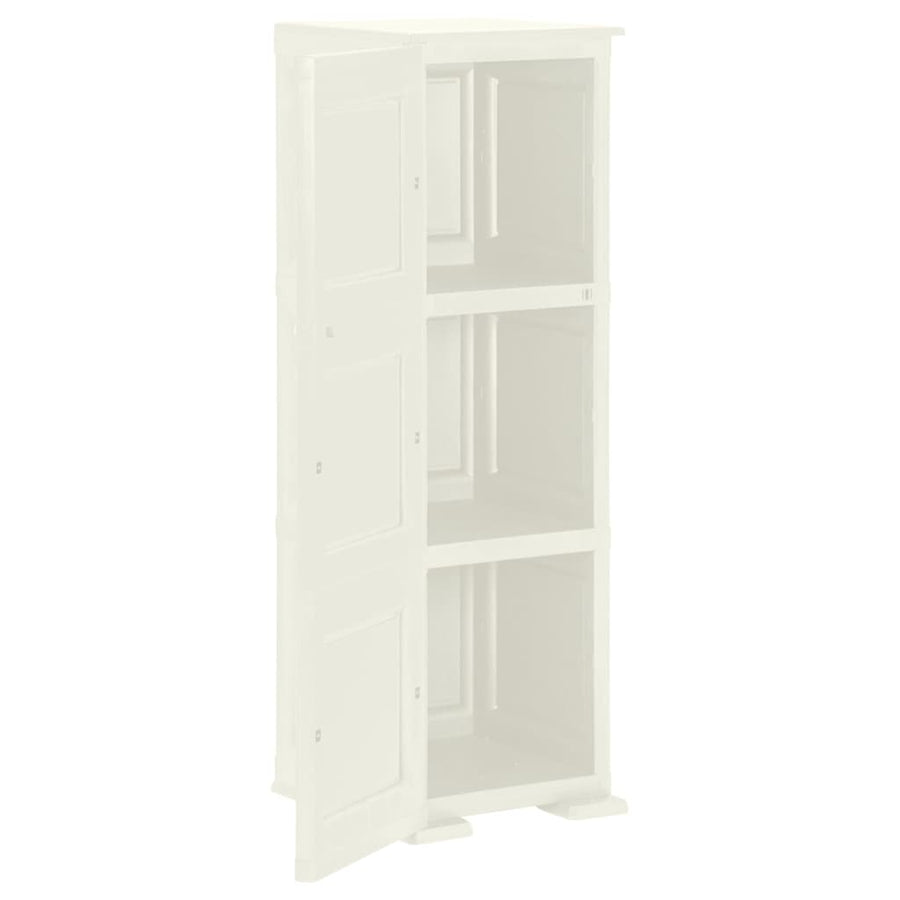 Plastic Cabinet 40x43x125 cm Wood Design Vanilla Ice