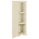 Plastic Cabinet 40x43x125 cm Wood Design Angora White - 45-Degree Angle