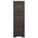 Plastic Cabinet 40x43x125 cm Wood Design Brown