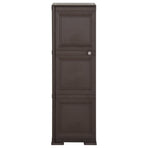 Plastic Cabinet 40x43x125 cm Wood Design Brown