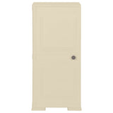 Plastic Cabinet 40x43x85.5 cm Wood Design Angora White - Front View
