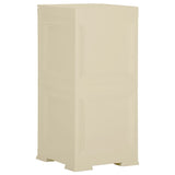 Plastic Cabinet 40x43x85.5 cm Wood Design Angora White - Top-Down View
