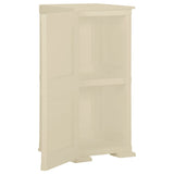 Plastic Cabinet 40x43x85.5 cm Wood Design Angora White - 45-Degree Angle