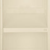 Plastic Cabinet 40x43x85.5 cm Wood Design Angora White - Close-Up Angle