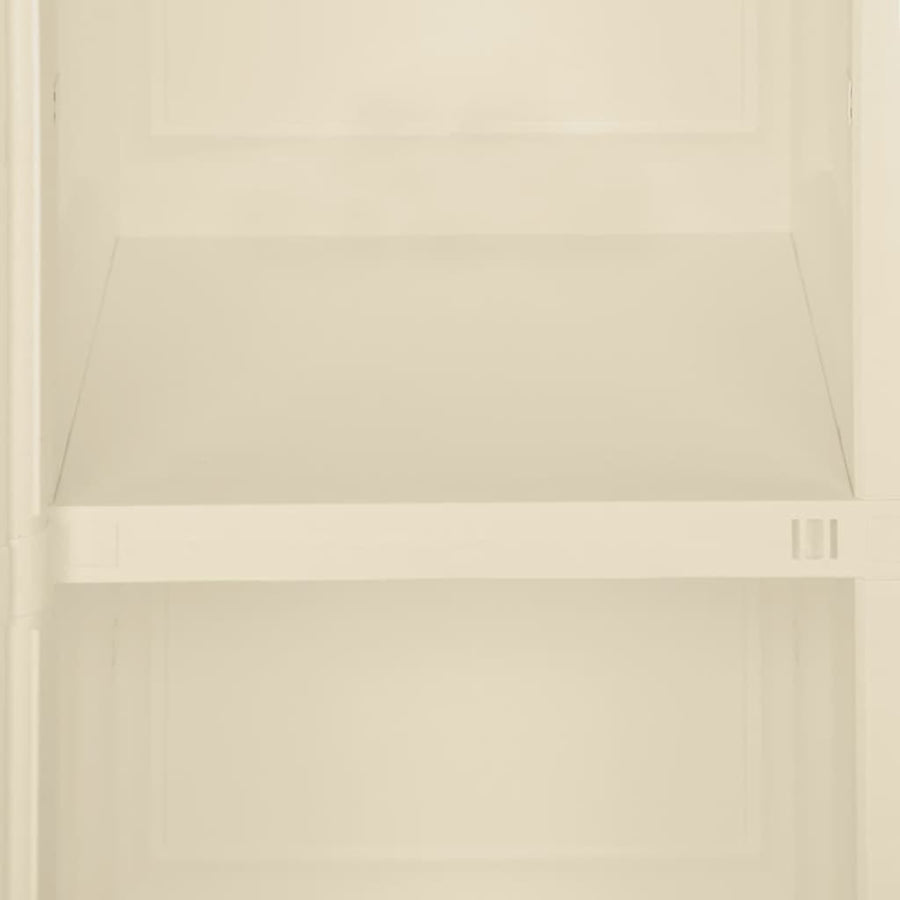 Plastic Cabinet 40x43x85.5 cm Wood Design Angora White