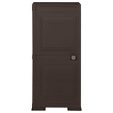 Plastic Cabinet 40x43x85.5 cm Wood Design Brown - Front View