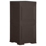 Plastic Cabinet 40x43x85.5 cm Wood Design Brown - Top-Down View