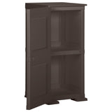 Plastic Cabinet 40x43x85.5 cm Wood Design Brown - 45-Degree Angle