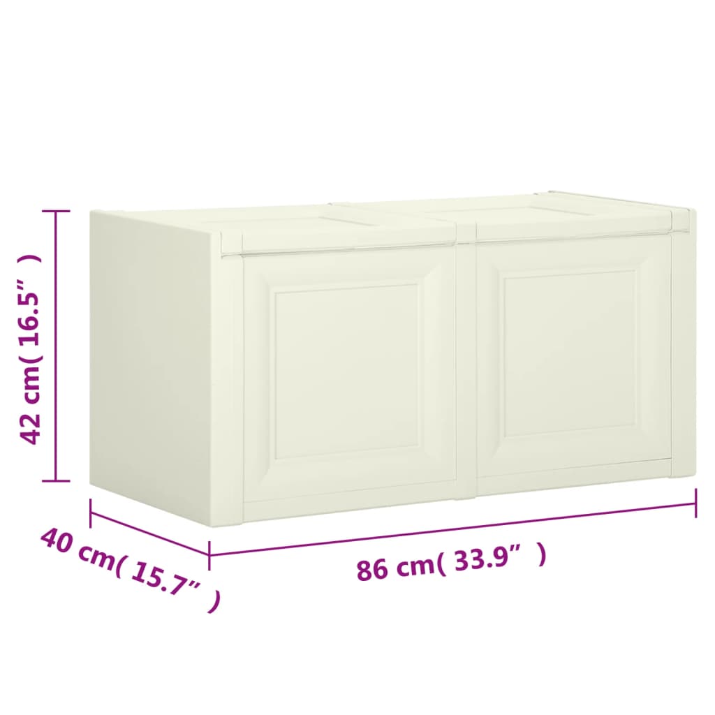 Cushion Box Vanilla Ice 86x40x42 cm 85 L