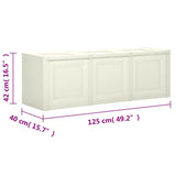 Cushion Box Vanilla Ice 125x40x42 cm 130 L