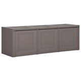 Cushion Box Grey 125x40x42 cm 130 L - Top-Down View