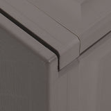 Cushion Box Grey 125x40x42 cm 130 L - Rear View