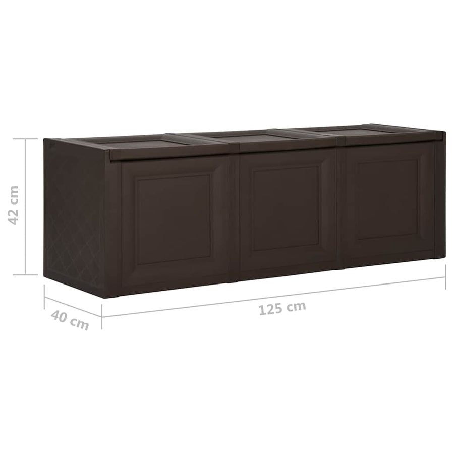 Cushion Box Brown 125x40x42 cm 130 L
