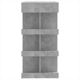 Bar Table with Storage Rack Concrete Grey 100x50x101.5cm Engineered Wood - Rear View