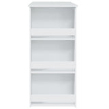 Bar Table with Storage Rack White 102x50x103.5 cm Engineered Wood - Rear View