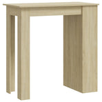 Bar Table with Storage Rack Sonoma Oak 102x50x103.5cm