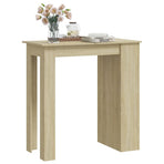 Bar Table with Storage Rack Sonoma Oak 102x50x103.5cm