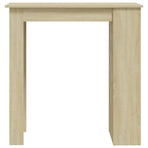 Bar Table with Storage Rack Sonoma Oak 102x50x103.5cm