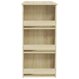 Bar Table with Storage Rack Sonoma Oak 102x50x103.5cm Engineered Wood - Rear View