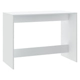 3 Piece Dining Set White Engineered Wood - 45-Degree Angle