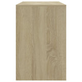 3 Piece Dining Set Sonoma Oak Engineered Wood