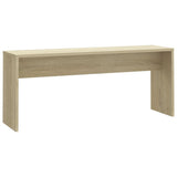 3 Piece Dining Set Sonoma Oak Engineered Wood - Low Angle