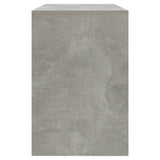 3 Piece Dining Set Concrete Grey Engineered Wood - Close-Up Angle