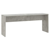 3 Piece Dining Set Concrete Grey Engineered Wood - Low Angle