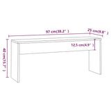 3 Piece Dining Set Concrete Grey Engineered Wood - Extra Image