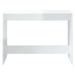 3 Piece Dining Set High Gloss White Engineered Wood