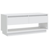 TV Cabinet White 102x41x44 cm Engineered Wood - Front View