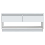 TV Cabinet White 102x41x44 cm Engineered Wood