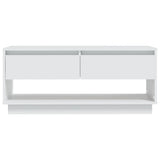 TV Cabinet White 102x41x44 cm Engineered Wood - 45-Degree Angle