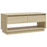 TV Cabinet Sonoma Oak 102x41x44 cm Engineered Wood - Front View