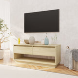 TV Cabinet Sonoma Oak 102x41x44 cm Engineered Wood - Side View