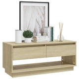 TV Cabinet Sonoma Oak 102x41x44 cm Engineered Wood - Top-Down View