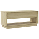 TV Cabinet Sonoma Oak 102x41x44 cm Engineered Wood - Close-Up Angle
