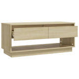 TV Cabinet Sonoma Oak 102x41x44 cm Engineered Wood - Low Angle
