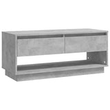 TV Cabinet Concrete Grey 102x41x44 cm Engineered Wood - Front View