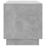 TV Cabinet Concrete Grey 102x41x44 cm Engineered Wood - Rear View