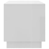 TV Cabinet High Gloss White 102x41x44 cm Engineered Wood - Rear View