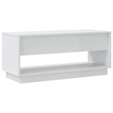 TV Cabinet High Gloss White 102x41x44 cm Engineered Wood - Close-Up Angle