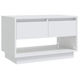 TV Cabinet White 70x41x44 cm Engineered Wood - Front View