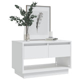 TV Cabinet White 70x41x44 cm Engineered Wood - Top-Down View