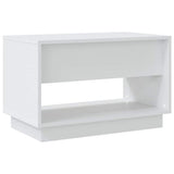 TV Cabinet White 70x41x44 cm Engineered Wood - Rear View