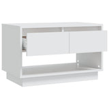 TV Cabinet White 70x41x44 cm Engineered Wood - Close-Up Angle